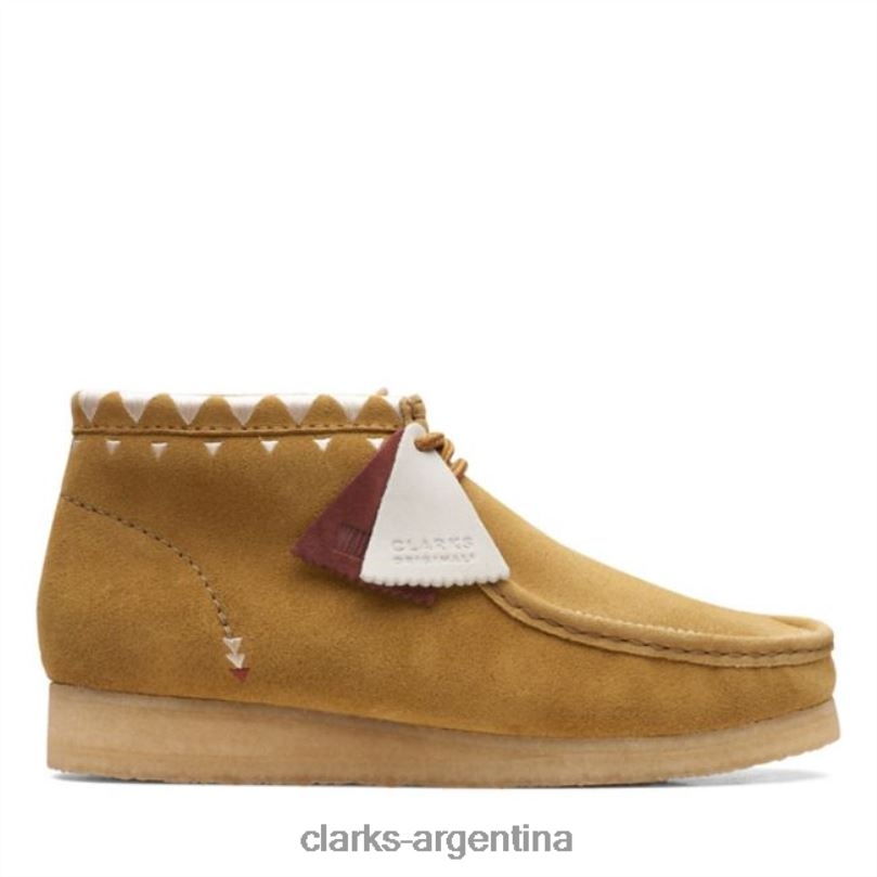 Clarks hombres 2FZPZ6611 botas clarks wallabee con forro de musgo de roble musgo de roble