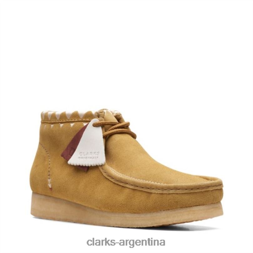 Clarks hombres 2FZPZ6611 botas clarks wallabee con forro de musgo de roble musgo de roble