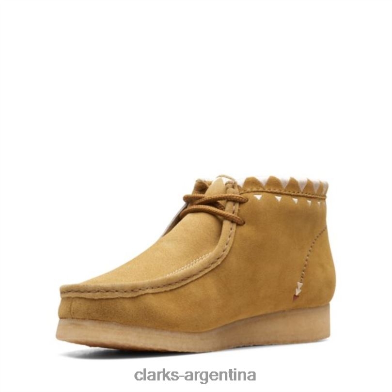 Clarks hombres 2FZPZ6611 botas clarks wallabee con forro de musgo de roble musgo de roble