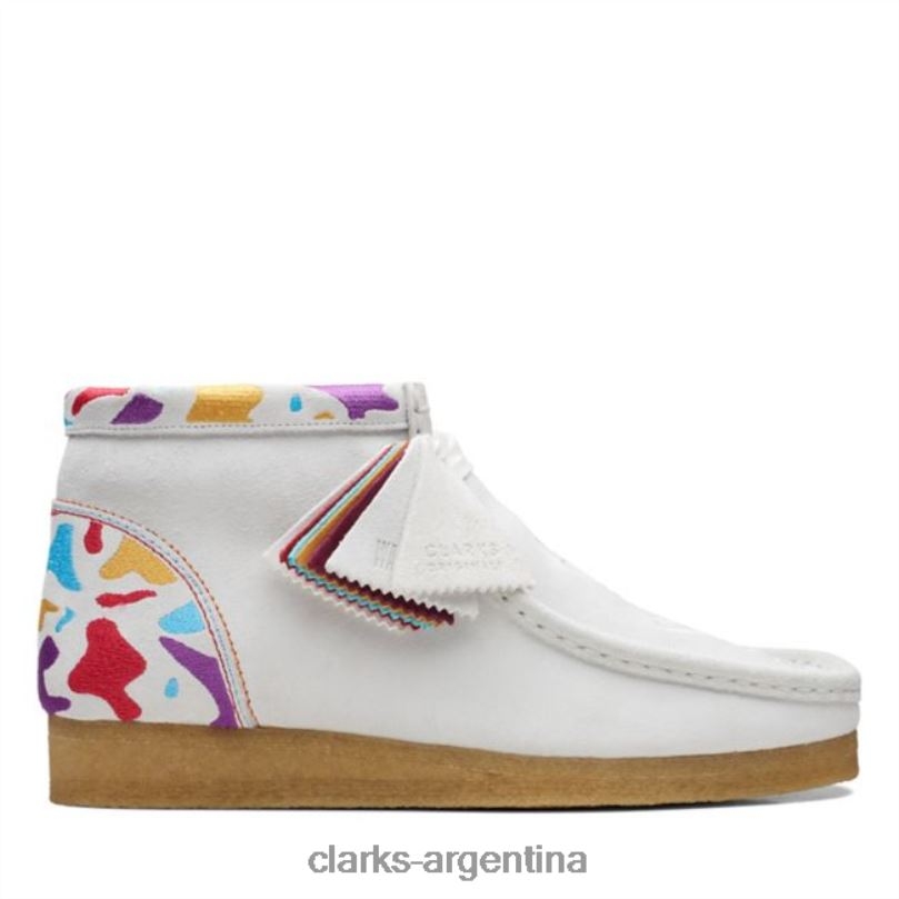 Clarks hombres 2FZPZ6773 Bota wallabee combi blanca clarks combi blanca combinación blanca