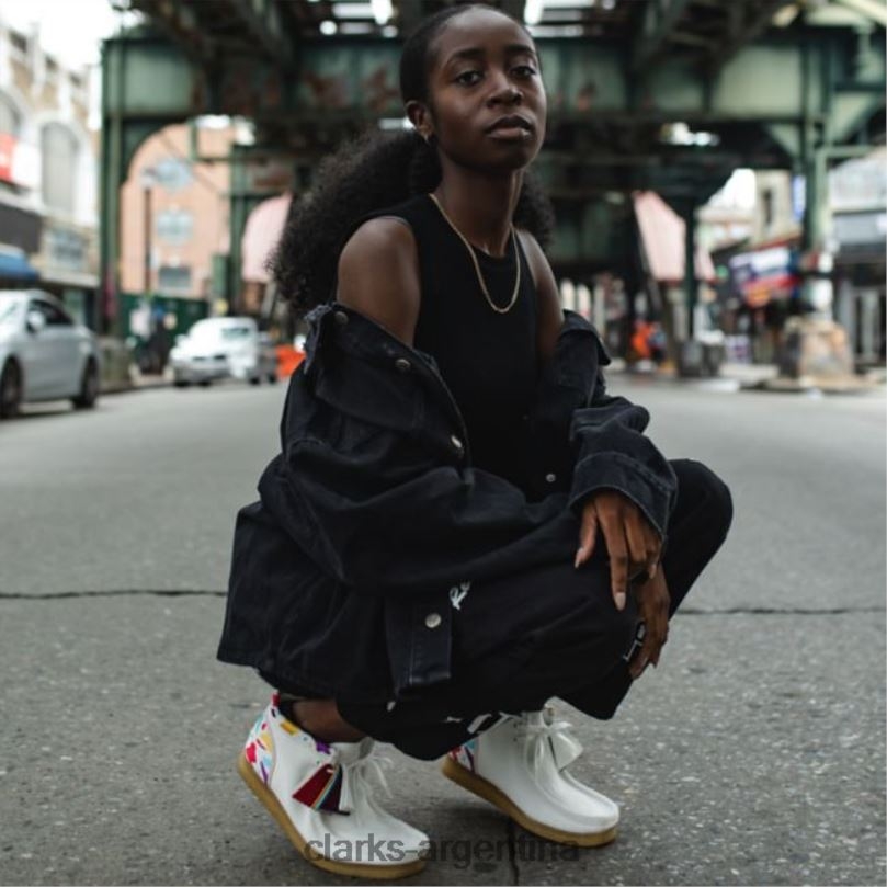 Clarks hombres 2FZPZ6773 Bota wallabee combi blanca clarks combi blanca combinación blanca