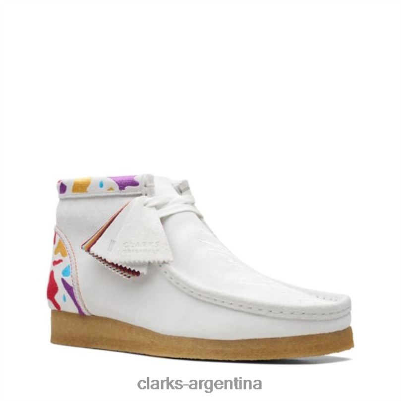 Clarks hombres 2FZPZ6773 Bota wallabee combi blanca clarks combi blanca combinación blanca