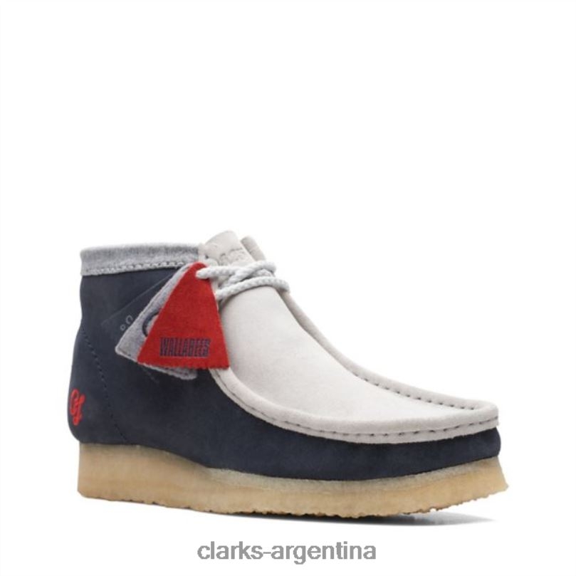 Clarks hombres 2FZPZ6816 bota clarks wallabee azul marino/gris vcy azul marino/gris azul marino/gris