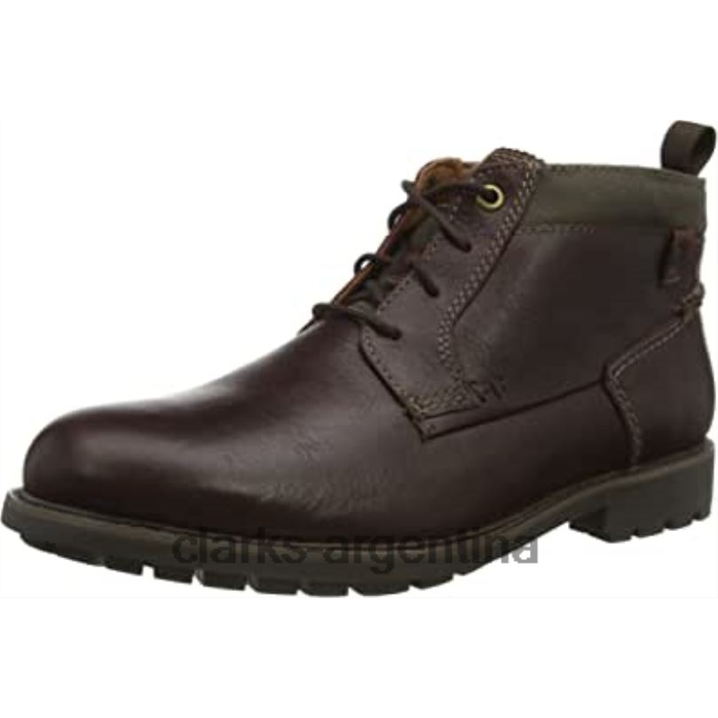 Clarks hombres 2FZPZ1846 botín bowzer pico hombre cahoga ny cuero clarks cuero caoba