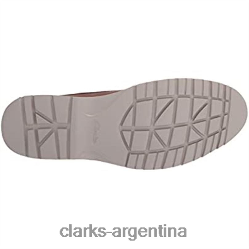 Clarks hombres 2FZPZ2486 botín vargo moc-marrón de cuero caído-11w para hombre clarks de cuero encerado cuero de cera de abejas