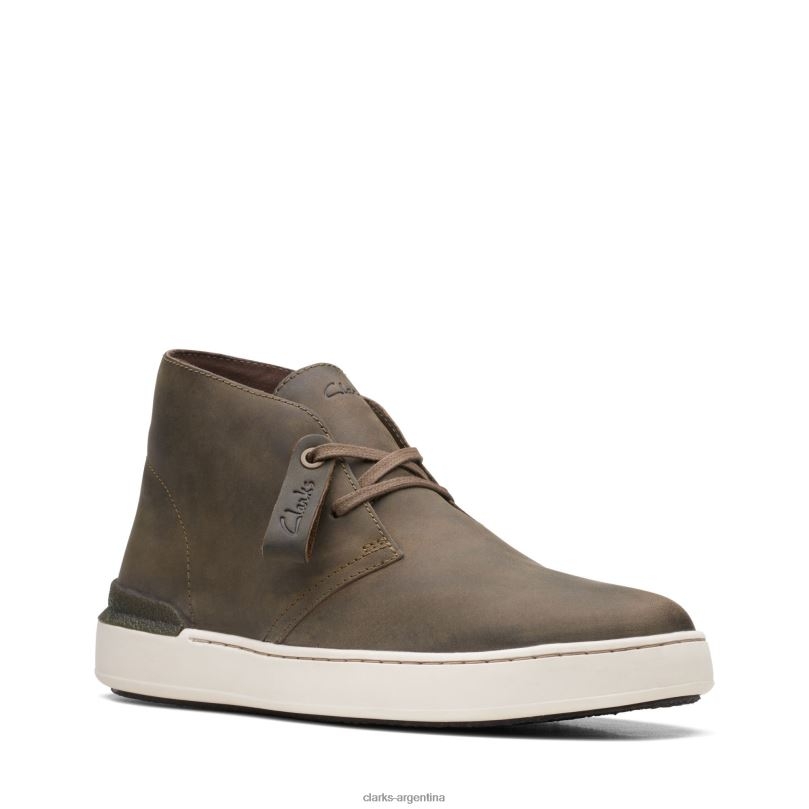 Clarks hombres 2FZPZ3469 clarks court lite d bt cuero oliva cuero oliva