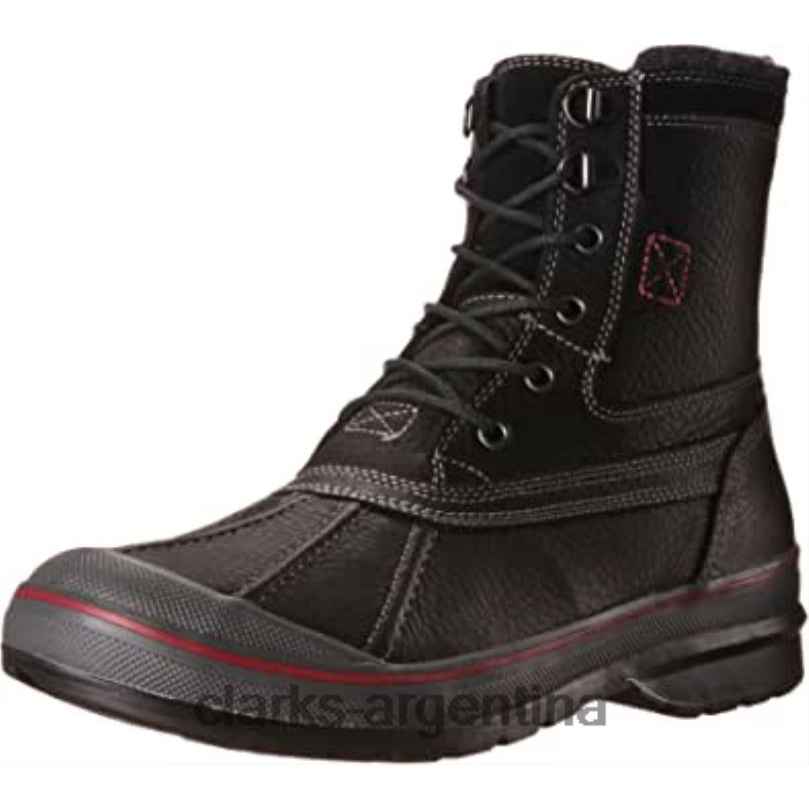 Clarks hombres 2FZPZ2630 milwright hi premium boot botas para hombre clarksblack cuero negro clarks negro