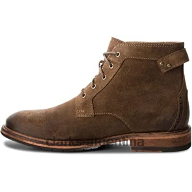 Clarks hombres 2FZPZ2654 botas clarkdale bud caqui de ante premium de cuero g fit para hombre verde clarks verde