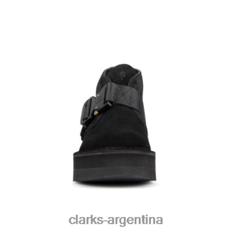 Clarks hombres 2FZPZ4346 correa clarks desert negra negro