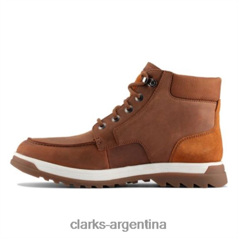 Clarks hombres 2FZPZ4349 ripway hi gtx clarks cuero tostado oscuro cuero bronceado oscuro
