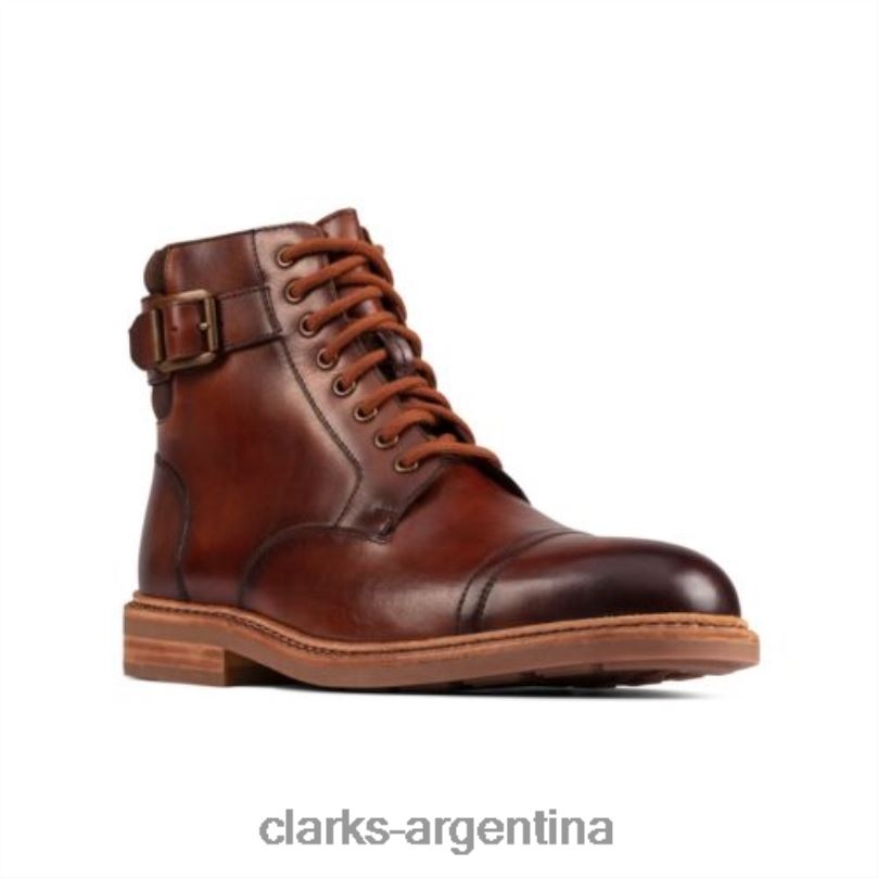 Clarks hombres 2FZPZ4355 clarks de cuero tostado clarkdale hola cuero marrón
