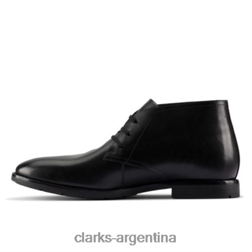 Clarks hombres 2FZPZ4359 ronnie lo gtx clarks cuero negro cuero negro