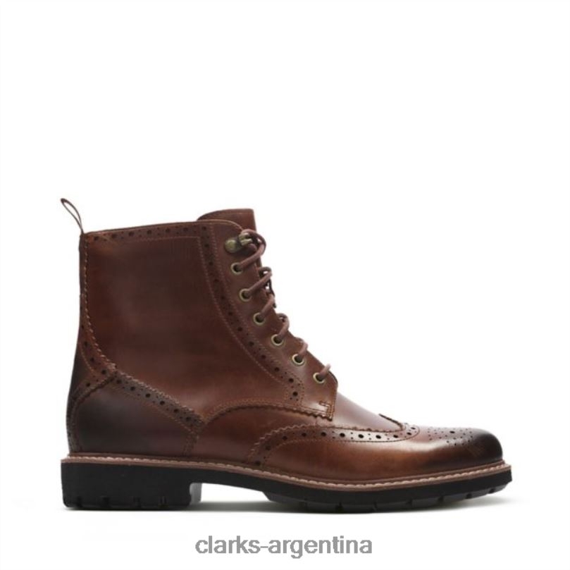 Clarks hombres 2FZPZ5660 Batcombe Lord de cuero tostado oscuro Clarks de cuero tostado oscuro cuero bronceado oscuro
