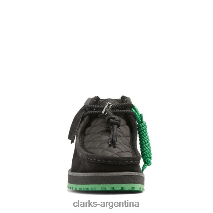 Clarks hombres 2FZPZ5711 monwallabee negro/verde clarks negro/verde verde negro