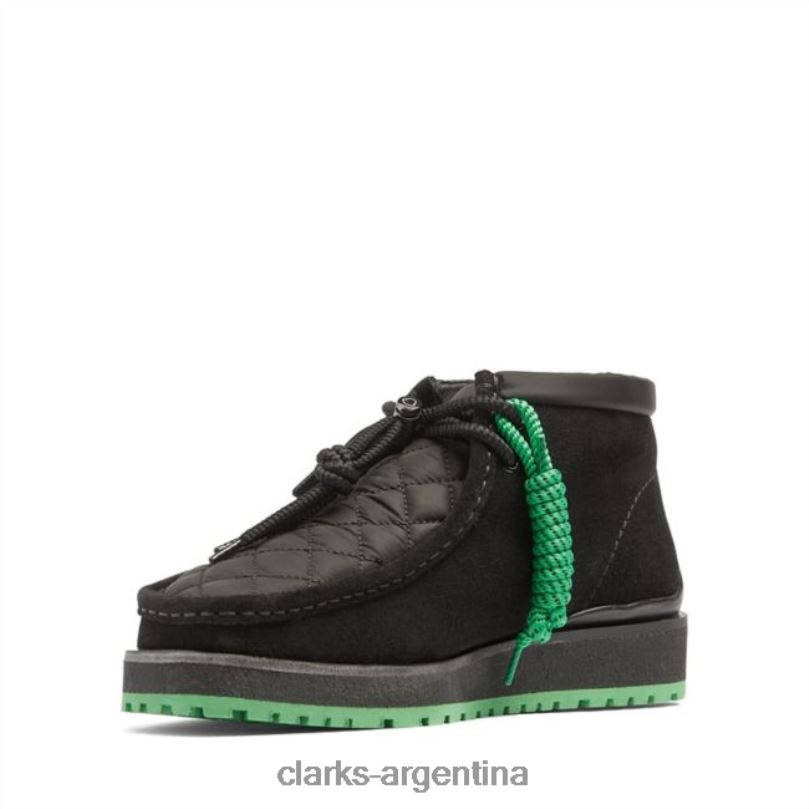 Clarks hombres 2FZPZ5711 monwallabee negro/verde clarks negro/verde verde negro