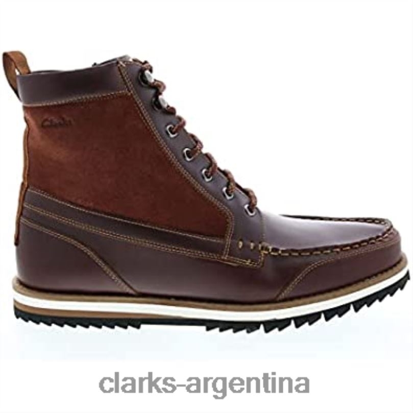 Clarks hombres 2FZPZ708 bota clarks para hombre con forro cálido durston hi de cuero tostado británico cuero bronceado británico