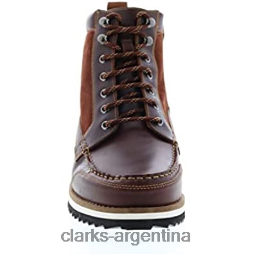 Clarks hombres 2FZPZ708 bota clarks para hombre con forro cálido durston hi de cuero tostado británico cuero bronceado británico