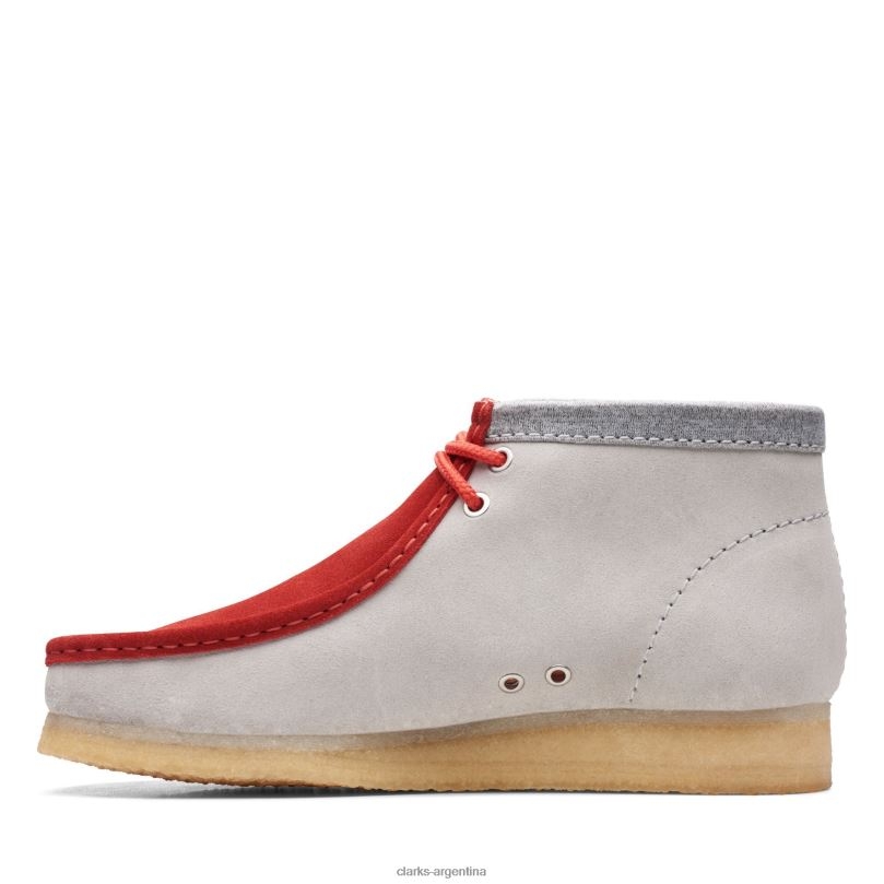 Clarks hombres 2FZPZ3594 clarks wallabee bt ny rojo/gris rojo/gris