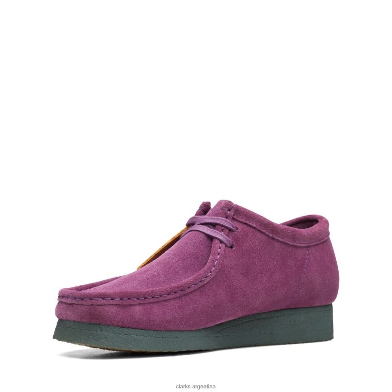 Clarks hombres 2FZPZ3599 wallabee clarks morado/verde verde púrpura