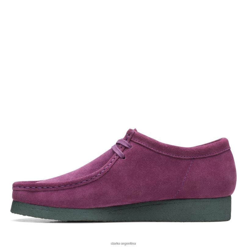 Clarks hombres 2FZPZ3599 wallabee clarks morado/verde verde púrpura
