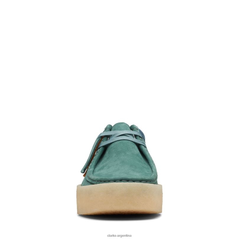 Clarks hombres 2FZPZ3612 taza wallabee verde azulado clarks verde azulado