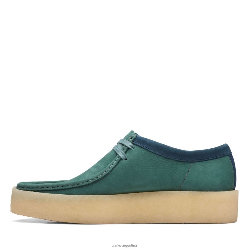 Clarks hombres 2FZPZ3612 taza wallabee verde azulado clarks verde azulado