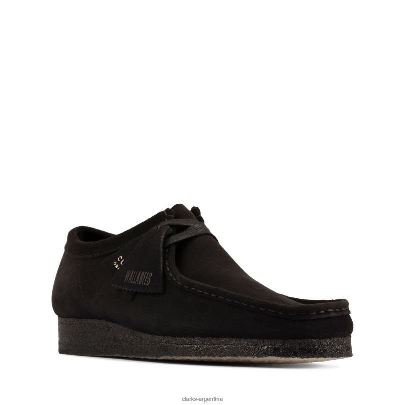 Clarks hombres 2FZPZ3618 clarks wallabee negro sde negro