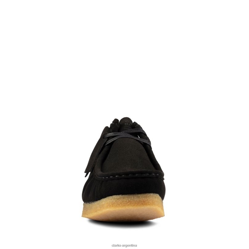 Clarks hombres 2FZPZ3621 wallabee clarks negro vegano vegano negro