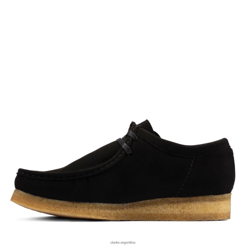 Clarks hombres 2FZPZ3621 wallabee clarks negro vegano vegano negro