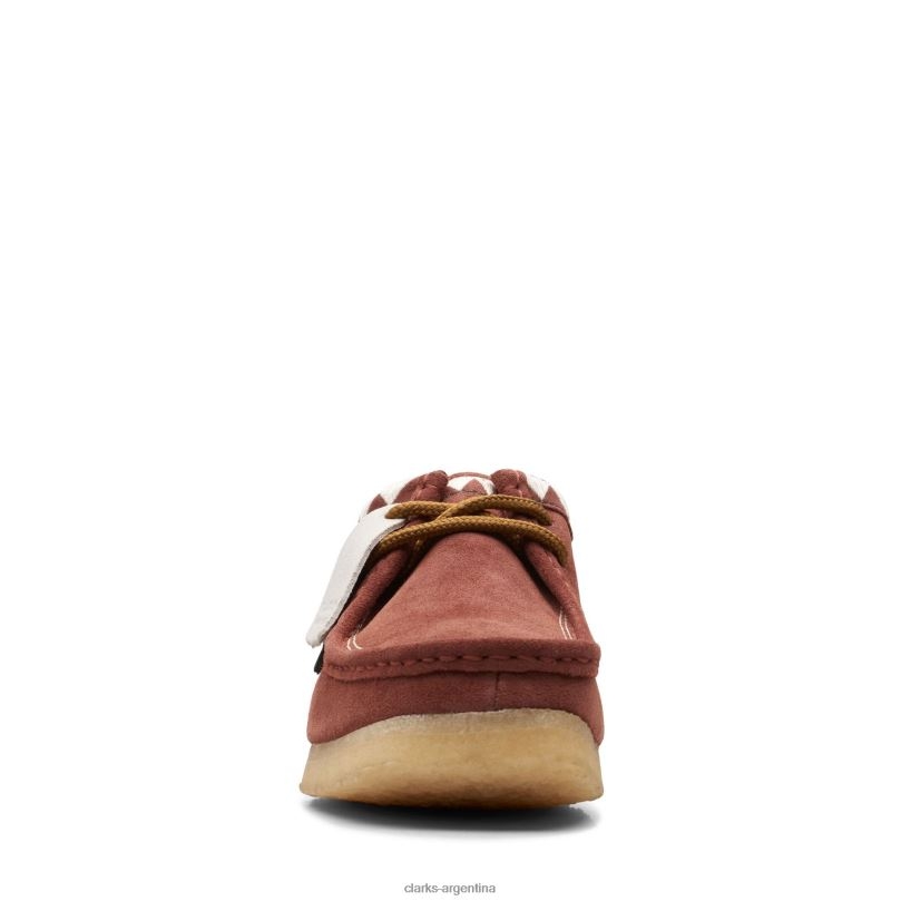 Clarks hombres 2FZPZ3630 Wallabee Auburn Clarks castaño