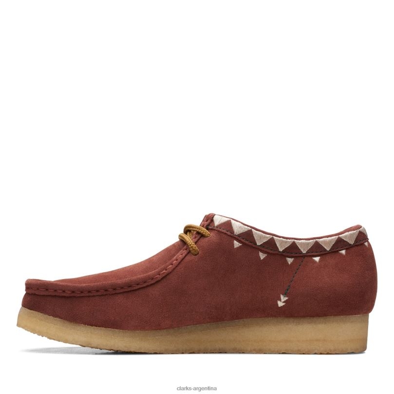 Clarks hombres 2FZPZ3630 Wallabee Auburn Clarks castaño