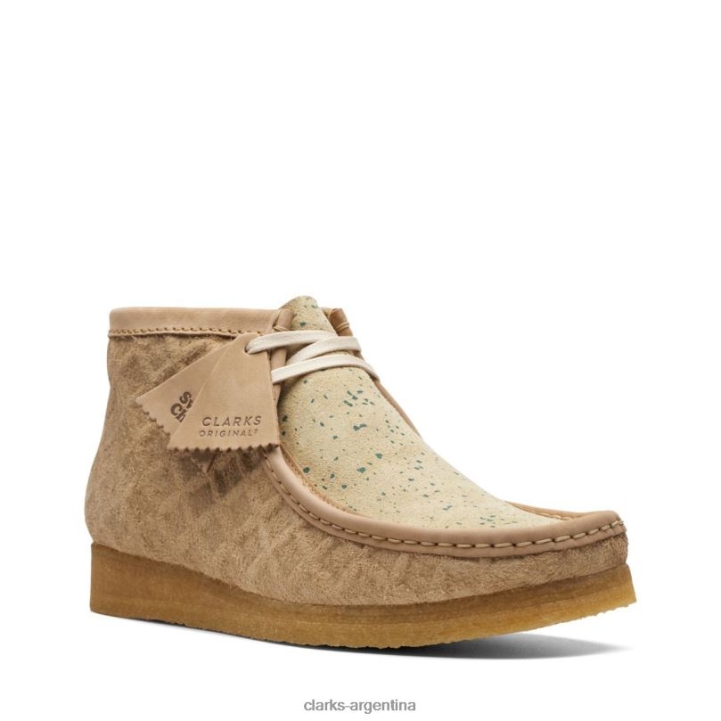 Clarks hombres 2FZPZ3641 Bota clarks wallabee verde natural verde natural