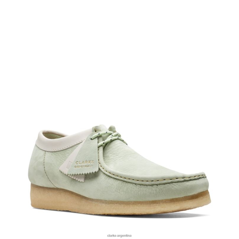 Clarks hombres 2FZPZ3709 wallabee clarks verde pálido Verde pálido