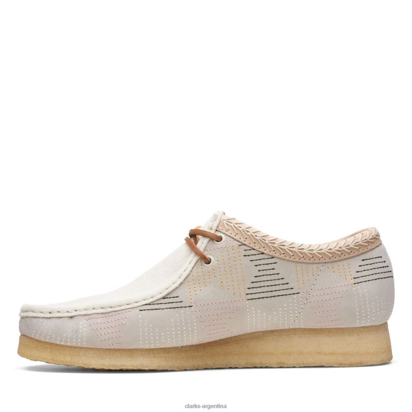 Clarks hombres 2FZPZ3717 wallabee clarks blanco blanco