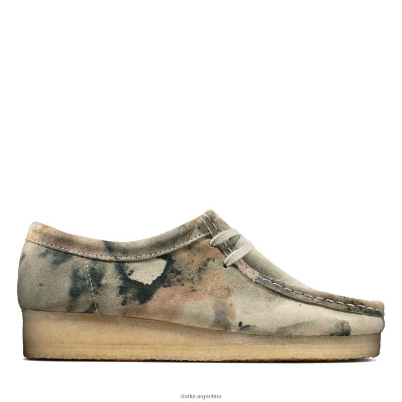Clarks hombres 2FZPZ3759 wallabee clarks camuflaje blanco roto camuflaje blanco roto