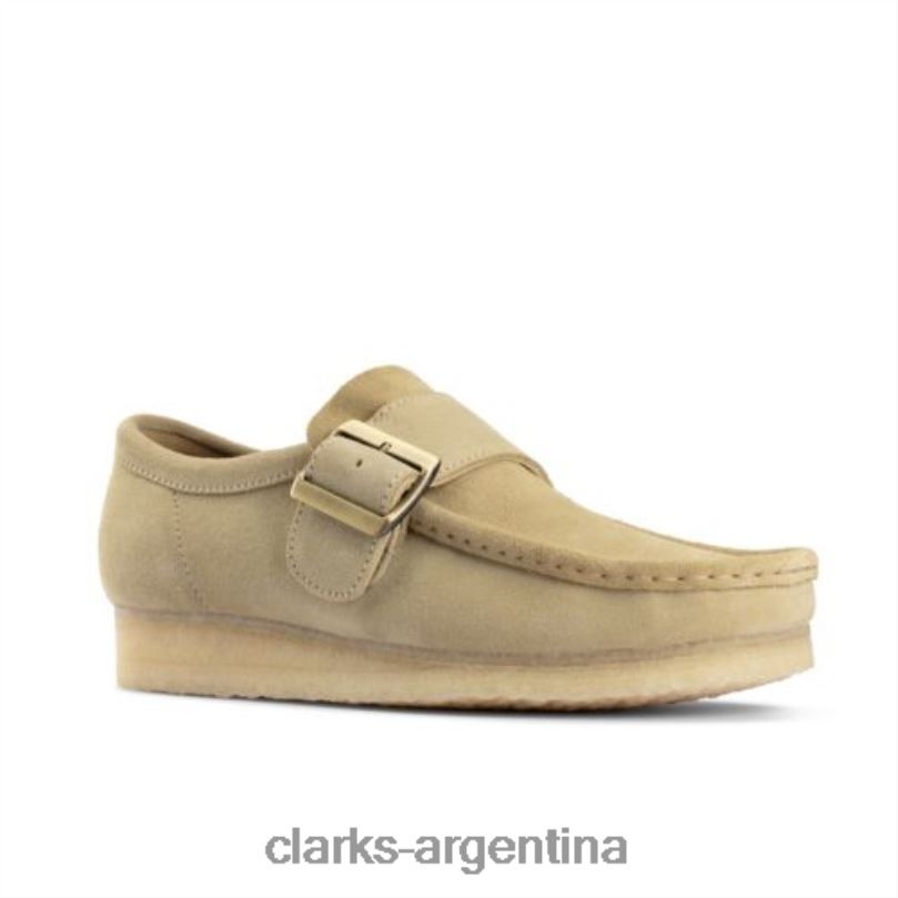 Clarks hombres 2FZPZ4411 Clarks Wallabee Monk de gamuza de arce gamuza de arce