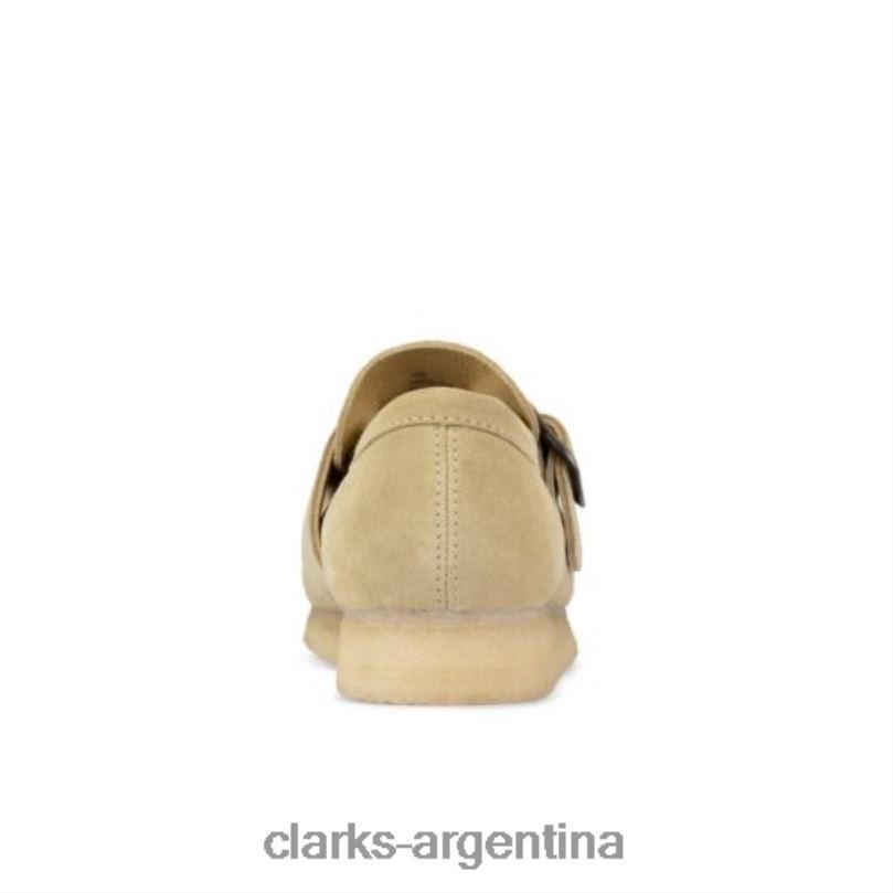 Clarks hombres 2FZPZ4411 Clarks Wallabee Monk de gamuza de arce gamuza de arce
