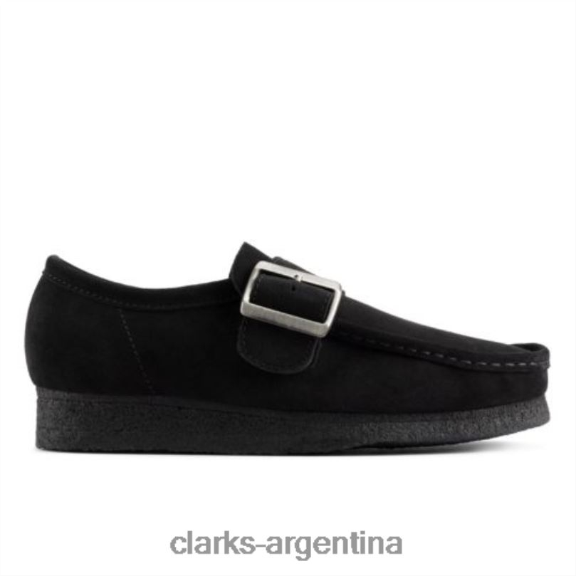 Clarks hombres 2FZPZ4412 monje clarks wallabee negro negro