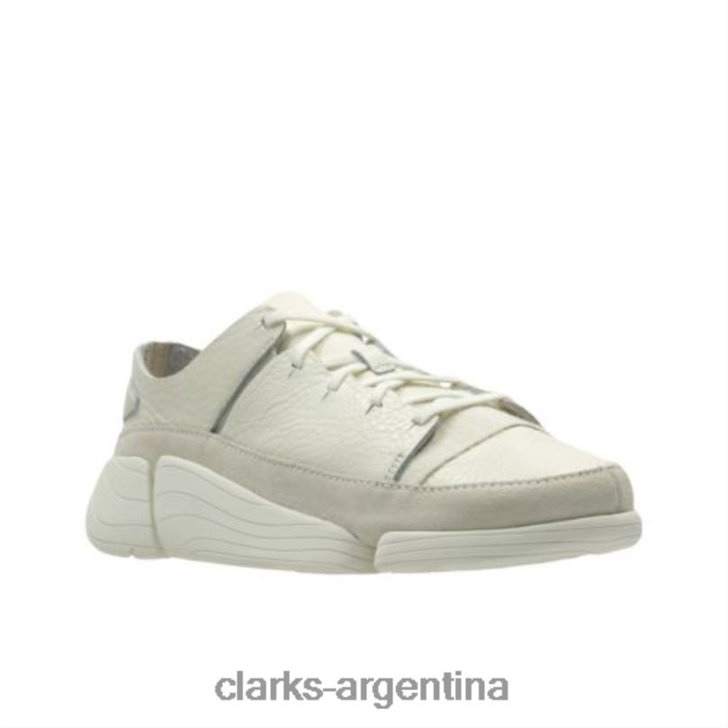 Clarks hombres 2FZPZ4414 clarks trigenic evo cuero blanco cuero blanco