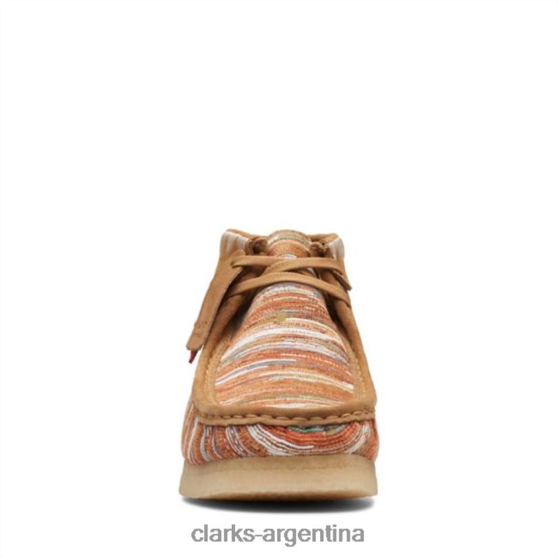 Clarks hombres 2FZPZ5557 bota wallabee tela jengibre tela clarks jengibre tela de jengibre