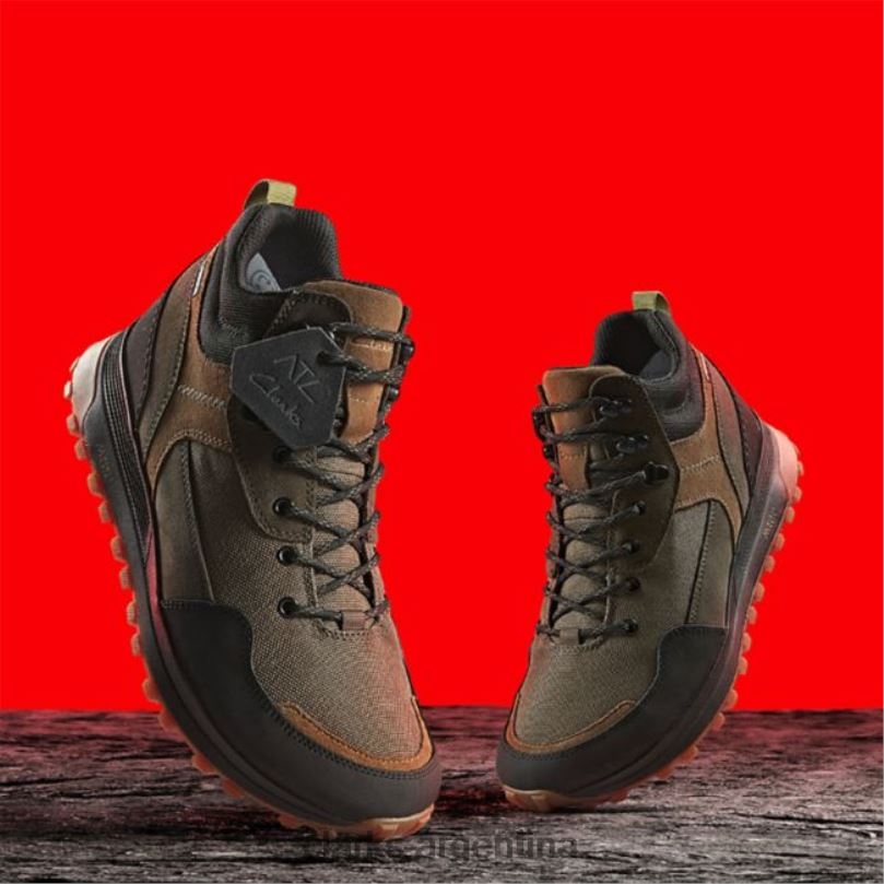 Clarks hombres 2FZPZ5687 atl trek hi gore-tex combi oliva oscuro clarks combi oliva oscuro combinación oliva oscuro