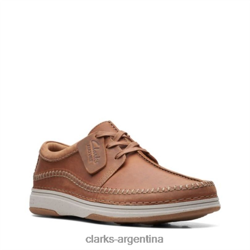 Clarks hombres 2FZPZ6593 clarks cera de abejas cuero naturaleza 5 corbata cera de abejas cuero cuero de cera de abejas