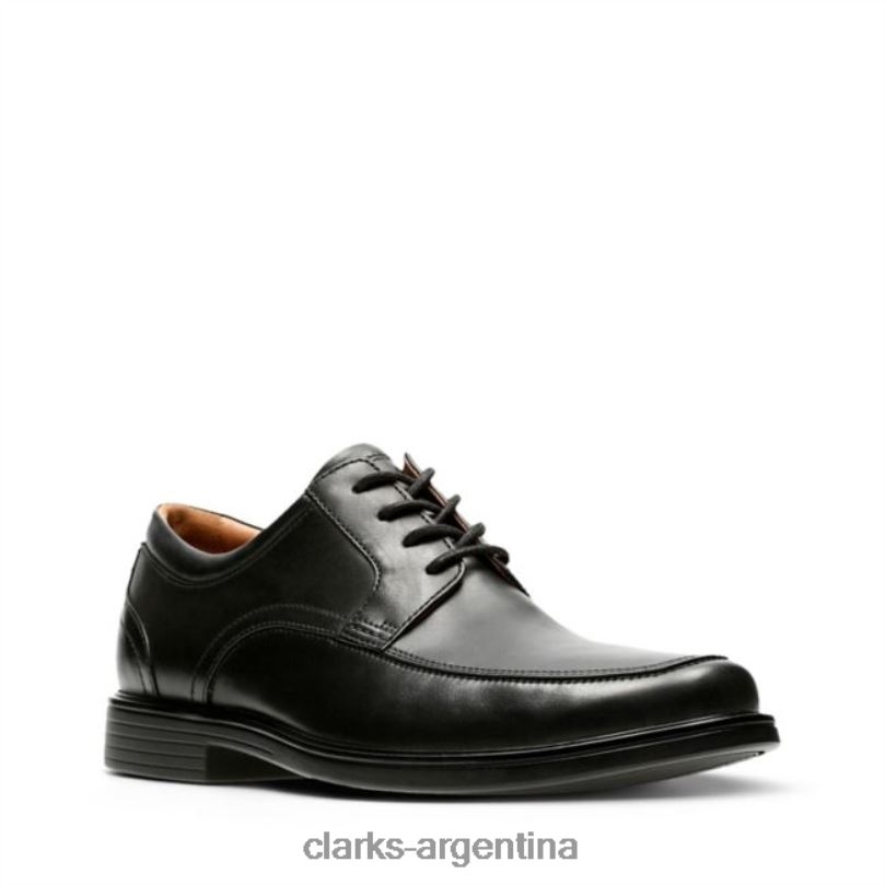 Clarks hombres 2FZPZ5623 un aldric park cuero negro clarks cuero negro cuero negro