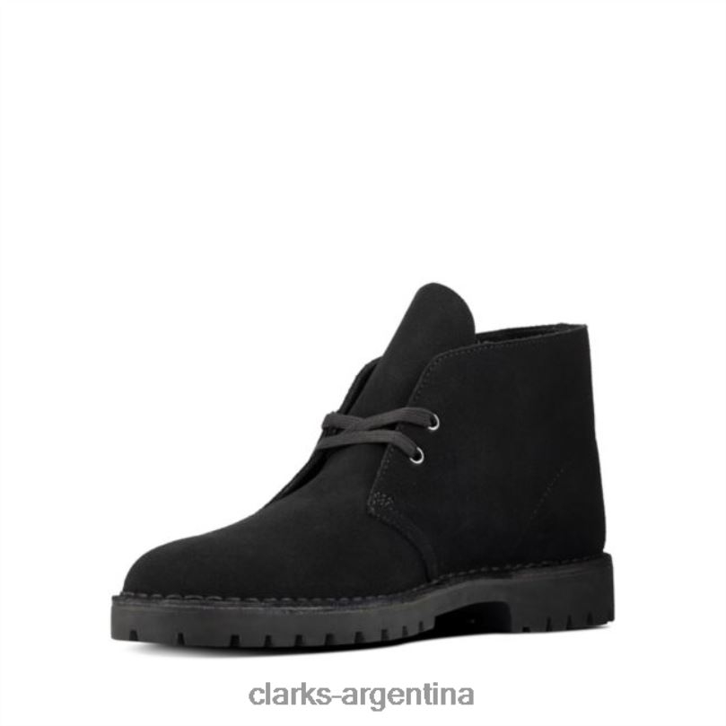 Clarks hombres 2FZPZ6789 clarks ante negro desert rock negro ante negro