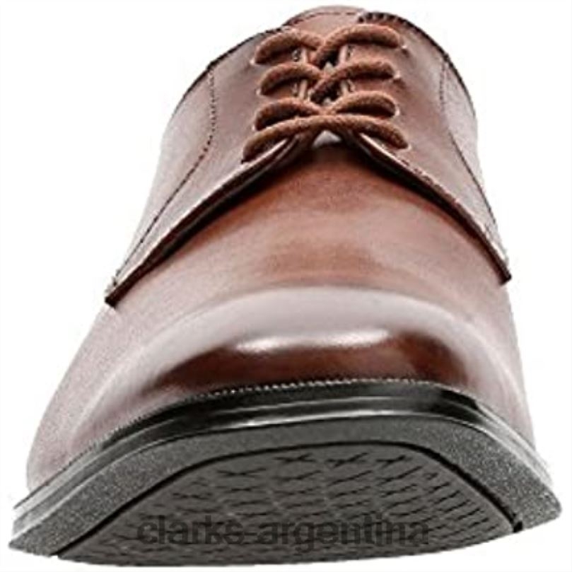 Clarks hombres 2FZPZ1025 Zapatos derby anchos de cuero con cordones en marrón Gilman Mode de Clarks para hombre marrón