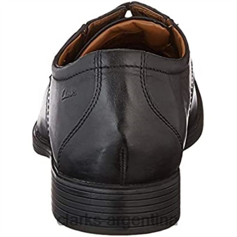 Clarks hombres 2FZPZ1302 clarks whiddon derby de cuero negro para hombre cuero negro