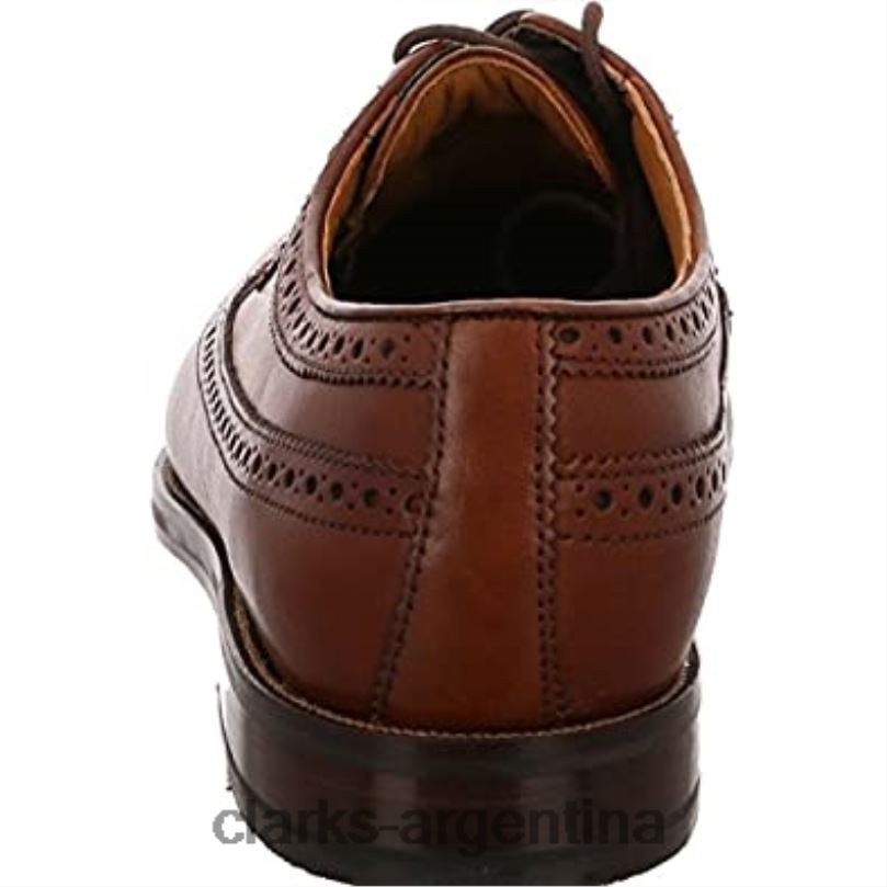 Clarks hombres 2FZPZ1713 Zapatos brogue Derby con cordones y punta de ala marrón de Clarks para hombre Coling Limit marrón