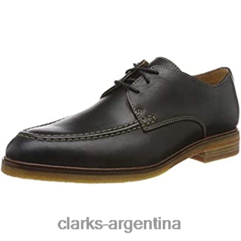 Clarks hombres 2FZPZ2101 clarkdaleapron derbys para hombre clarks negro cuero negro cuero negro