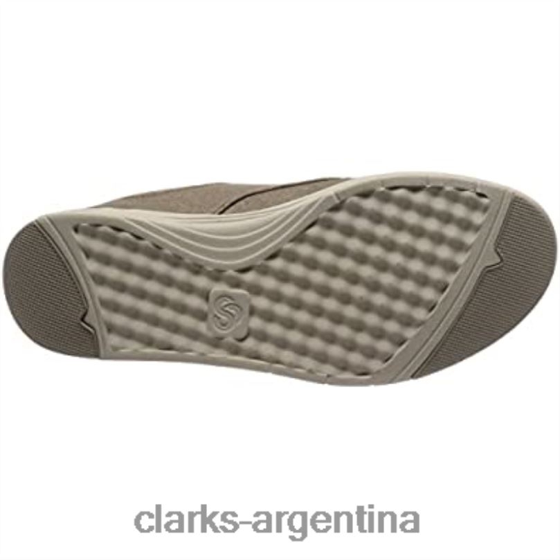 Clarks hombres 2FZPZ2439 zapatos derbys de encaje step isle para hombre clarks beige sand canvas lona beige arena