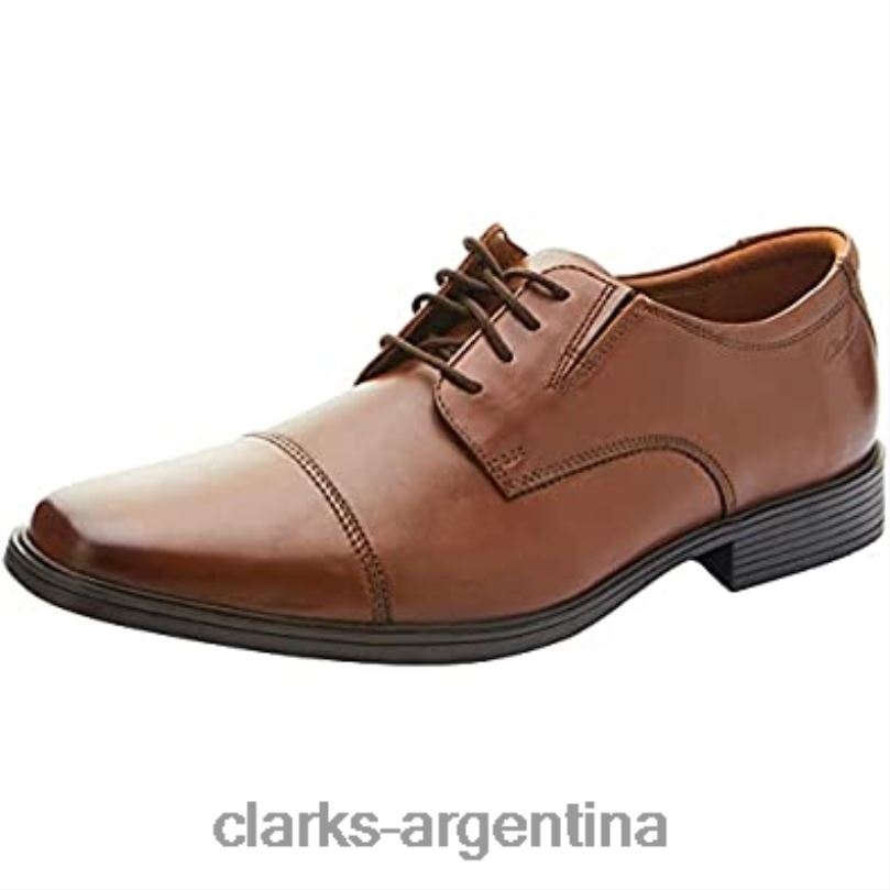 Clarks hombres 2FZPZ2507 Derbys con gorra tilden de hombre marrón Clarks